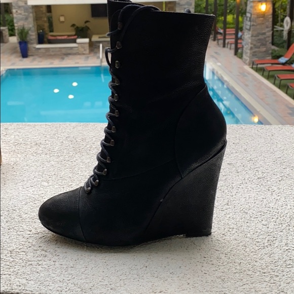 {Joie} Break On Through Leather Ankle Boots - Picture 6 of 7